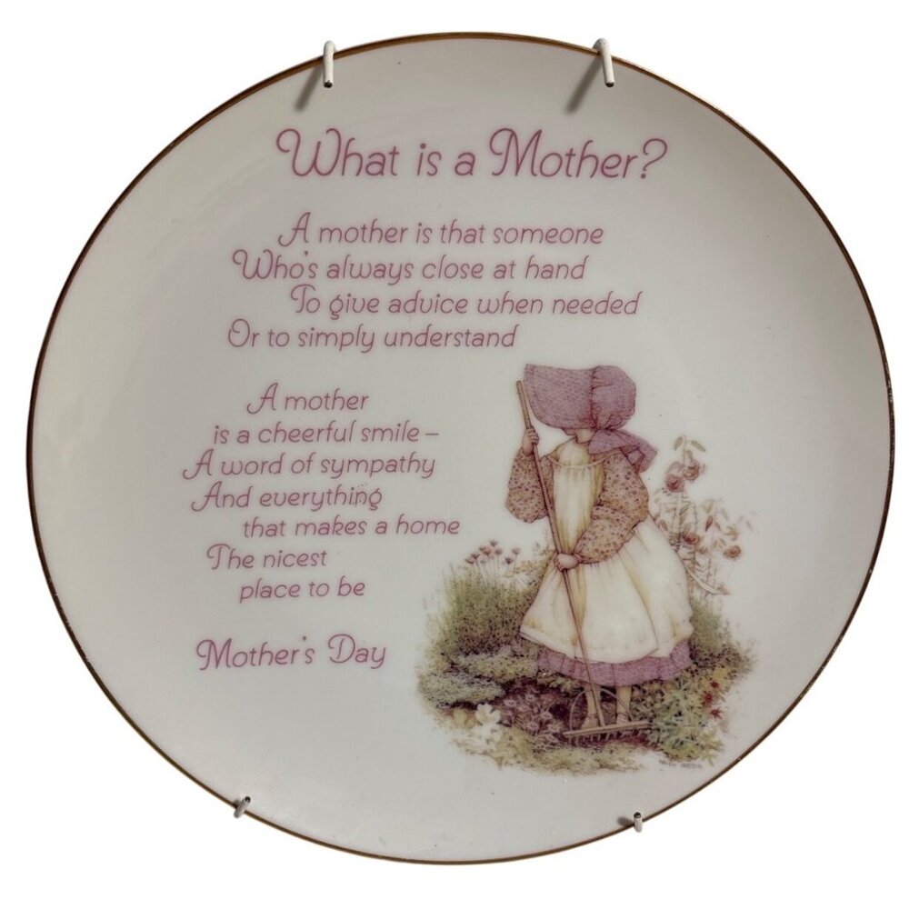 Holly Hobbie Porcelain Plate Mothers Day Commemorative Edition What is a Mother